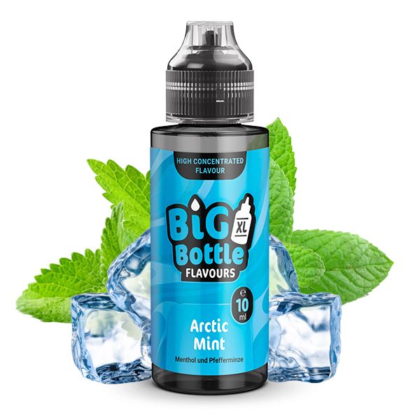 Big Bottle Flavours Longfill - Arctic Mint - 10ml Aroma in 120ml Flasche