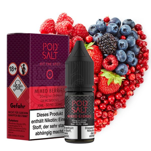 Pod Salt Mixed Berrys Ice 20mg 10ml