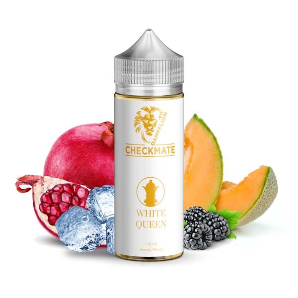 Dampflion Checkmate Longfill - White Queen - 10ml Aroma in 120ml Flasche