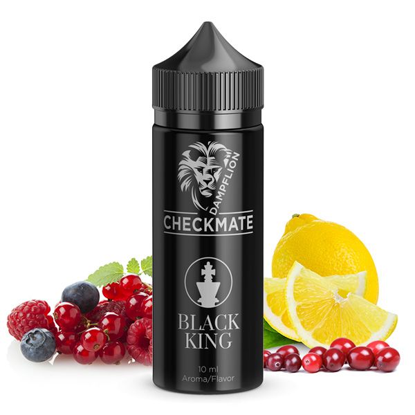 Dampflion Checkmate Longfill - Black King - 10ml Aroma in 120ml Flasche