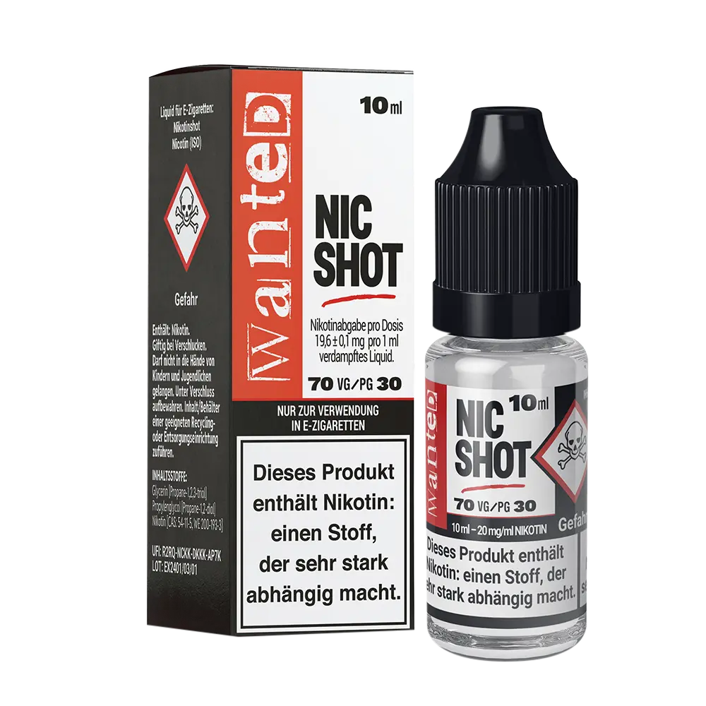 Wanted Nikotin Shot 20mg/ml - 50/50