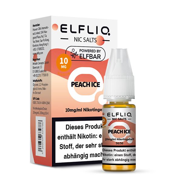 ELFLIQ Peach Ice 10mg 10ml