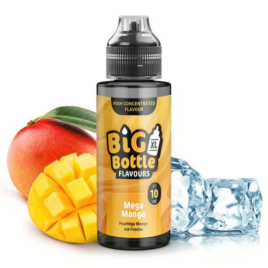 Big Bottle Flavours Longfill - Mega Mango - 10ml Aroma in 120ml Flasche
