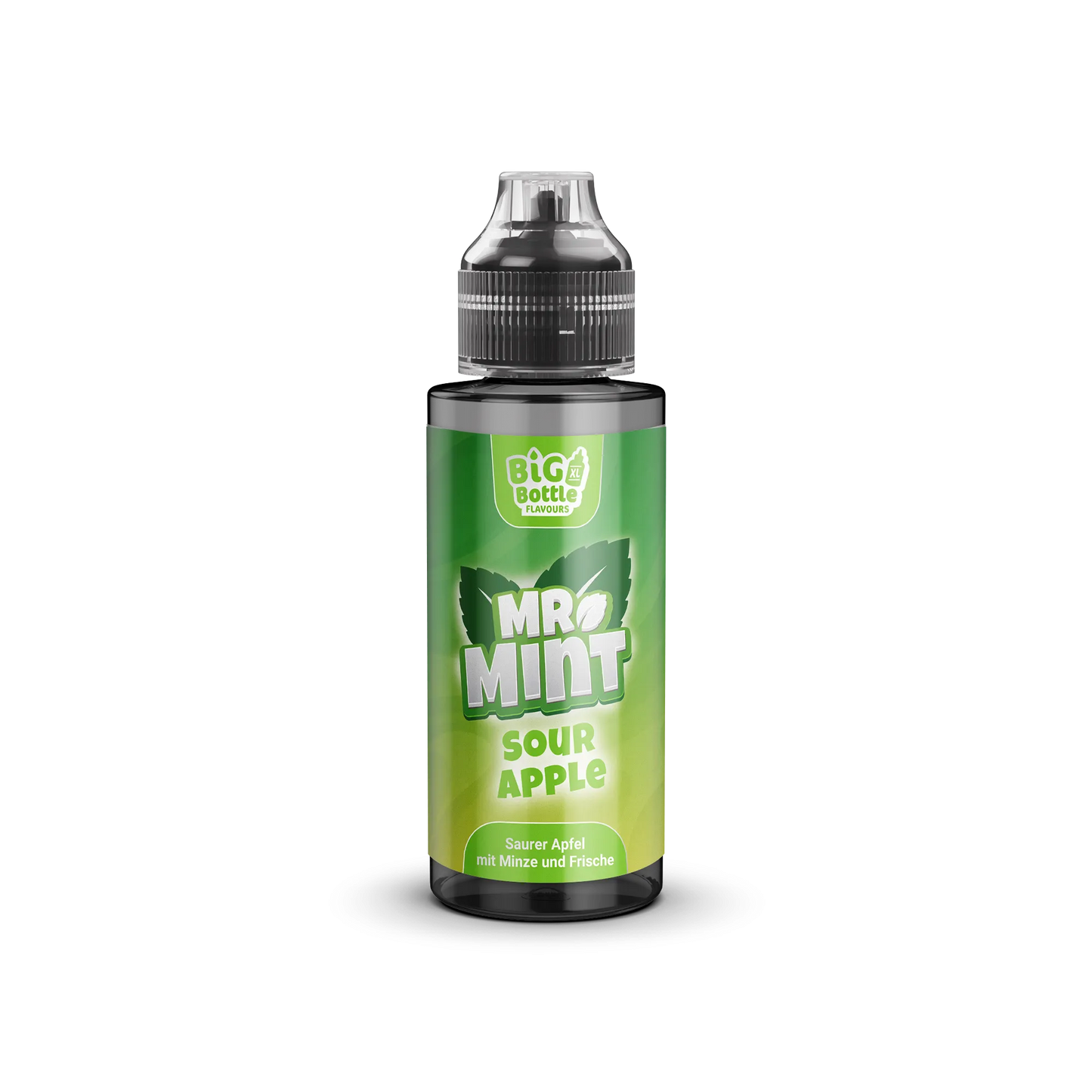 Big Bottle Flavours Longfill - Mr Mint Sour Apple - 10ml Aroma in 120ml Flasche