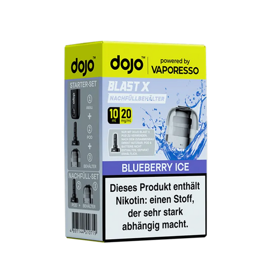 Vaporesso DOJO Blast X Einweg Pod Blueberry Ice