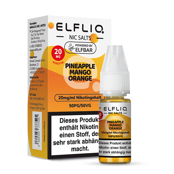 ELFLIQ Pineapple, Mango, Orange 10ml
