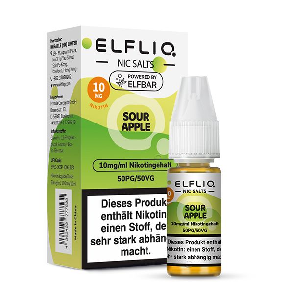 ELFLIQ Sour Apple 10mg/ml 10ml